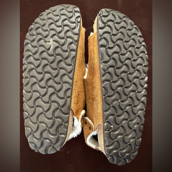 BIRKENSTOCK Milano Style Suede Shearling Lined Color Mink Ladies 9 Mens 7 - Picture 4 of 8